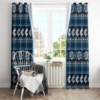 Blues Football Christmas Window Curtain Aboriginal Seamless Cardigan Inspired