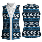 Blues Football Christmas Women Sleeveless Polo Shirt Aboriginal Seamless Cardigan Inspired