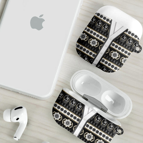 Collingwood Football Christmas AirPods Case Aboriginal Seamless Cardigan Inspired