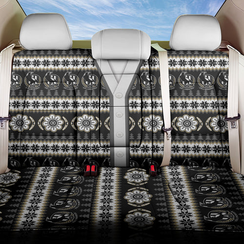 Collingwood Football Christmas Back Car Seat Cover Aboriginal Seamless Cardigan Inspired