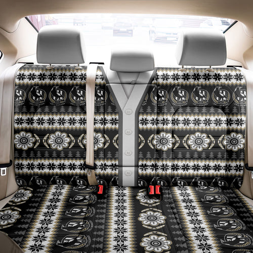 Collingwood Football Christmas Back Car Seat Cover Aboriginal Seamless Cardigan Inspired