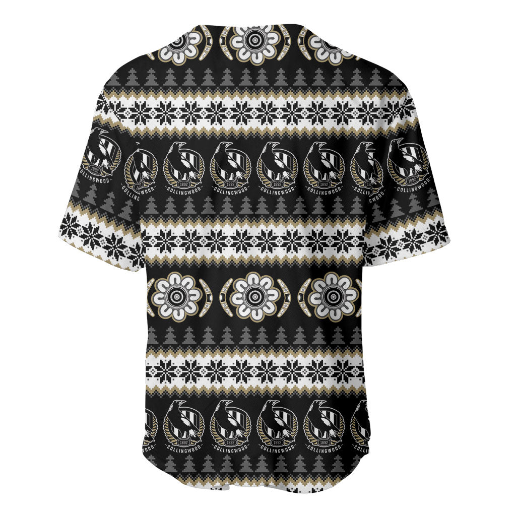 Collingwood Football Christmas Baseball Jersey Aboriginal Seamless Cardigan Inspired