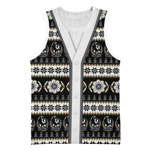 Collingwood Football Christmas Basketball Jersey Aboriginal Seamless Cardigan Inspired