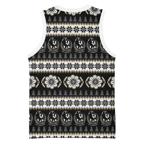 Collingwood Football Christmas Basketball Jersey Aboriginal Seamless Cardigan Inspired