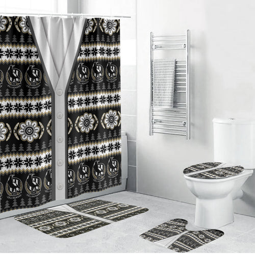 Collingwood Football Christmas Bathroom Set Aboriginal Seamless Cardigan Inspired