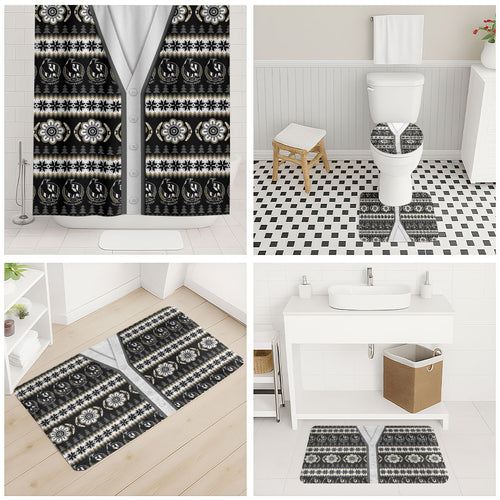 Collingwood Football Christmas Bathroom Set Aboriginal Seamless Cardigan Inspired