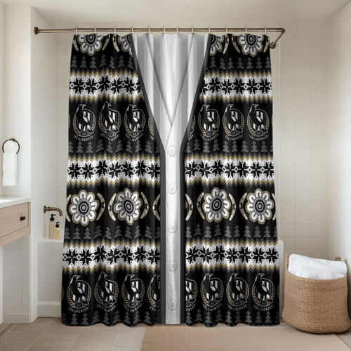 Collingwood Football Christmas Bathroom Set Aboriginal Seamless Cardigan Inspired