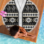 Collingwood Football Christmas Beach Blanket Aboriginal Seamless Cardigan Inspired