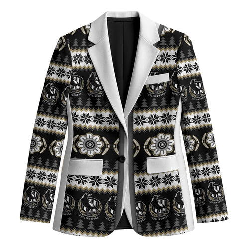 Collingwood Football Christmas Blazer Aboriginal Seamless Cardigan Inspired