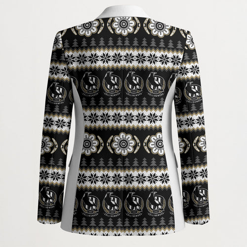 Collingwood Football Christmas Blazer Aboriginal Seamless Cardigan Inspired