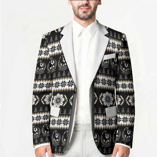 Collingwood Football Christmas Blazer Aboriginal Seamless Cardigan Inspired