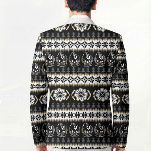 Collingwood Football Christmas Blazer Aboriginal Seamless Cardigan Inspired