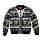 Collingwood Football Christmas Bomber Jacket Aboriginal Seamless Cardigan Inspired