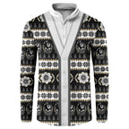 Collingwood Football Christmas Button Sweatshirt Aboriginal Seamless Cardigan Inspired