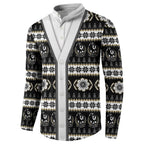 Collingwood Football Christmas Button Sweatshirt Aboriginal Seamless Cardigan Inspired