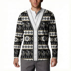 Collingwood Football Christmas Button Sweatshirt Aboriginal Seamless Cardigan Inspired