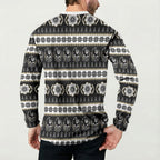 Collingwood Football Christmas Button Sweatshirt Aboriginal Seamless Cardigan Inspired