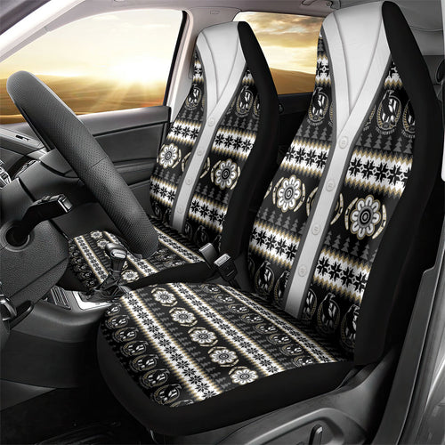 Collingwood Football Christmas Car Seat Cover Aboriginal Seamless Cardigan Inspired