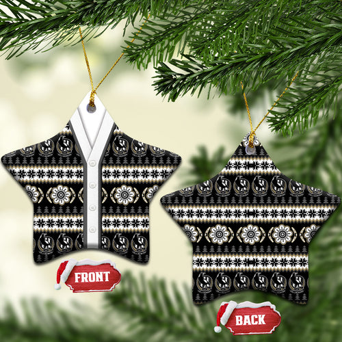 Collingwood Football Christmas Ceramic Ornament Aboriginal Seamless Cardigan Inspired