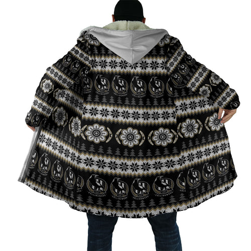 Collingwood Football Christmas Cloak Aboriginal Seamless Cardigan Inspired