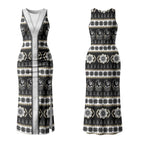 Collingwood Football Christmas Couples Matching Tank Maxi Dress and Hawaiian Shirt Aboriginal Seamless Cardigan Inspired