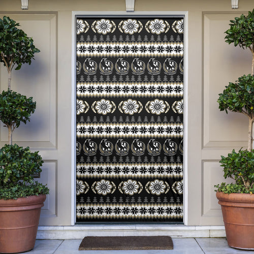 Collingwood Football Christmas Door Cover Aboriginal Seamless Cardigan Inspired