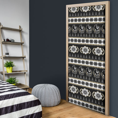 Collingwood Football Christmas Door Cover Aboriginal Seamless Cardigan Inspired