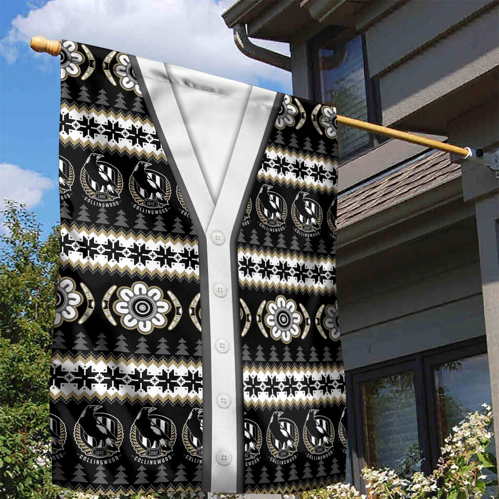 Collingwood Football Christmas Garden Flag Aboriginal Seamless Cardigan Inspired