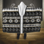 Collingwood Football Christmas Hooded Blanket Aboriginal Seamless Cardigan Inspired