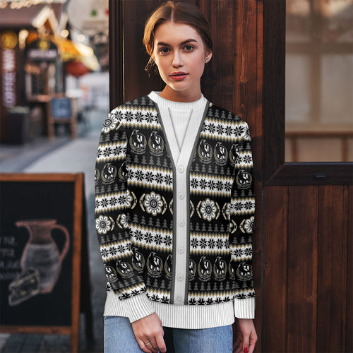 Collingwood Football Christmas Ugly Christmas Sweater Aboriginal Seamless Cardigan Inspired