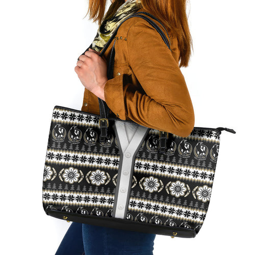 Collingwood Football Christmas Leather Tote Bag Aboriginal Seamless Cardigan Inspired