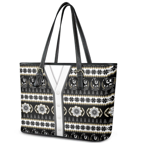 Collingwood Football Christmas Leather Tote Bag Aboriginal Seamless Cardigan Inspired