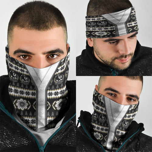 Collingwood Football Christmas Neck Gaiter Aboriginal Seamless Cardigan Inspired