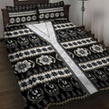 Collingwood Football Christmas Quilt Bed Set Aboriginal Seamless Cardigan Inspired