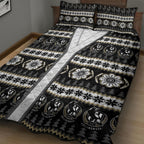 Collingwood Football Christmas Quilt Bed Set Aboriginal Seamless Cardigan Inspired