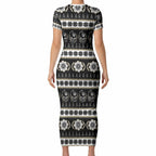 Collingwood Football Christmas Short Sleeve Bodycon Dress Aboriginal Seamless Cardigan Inspired