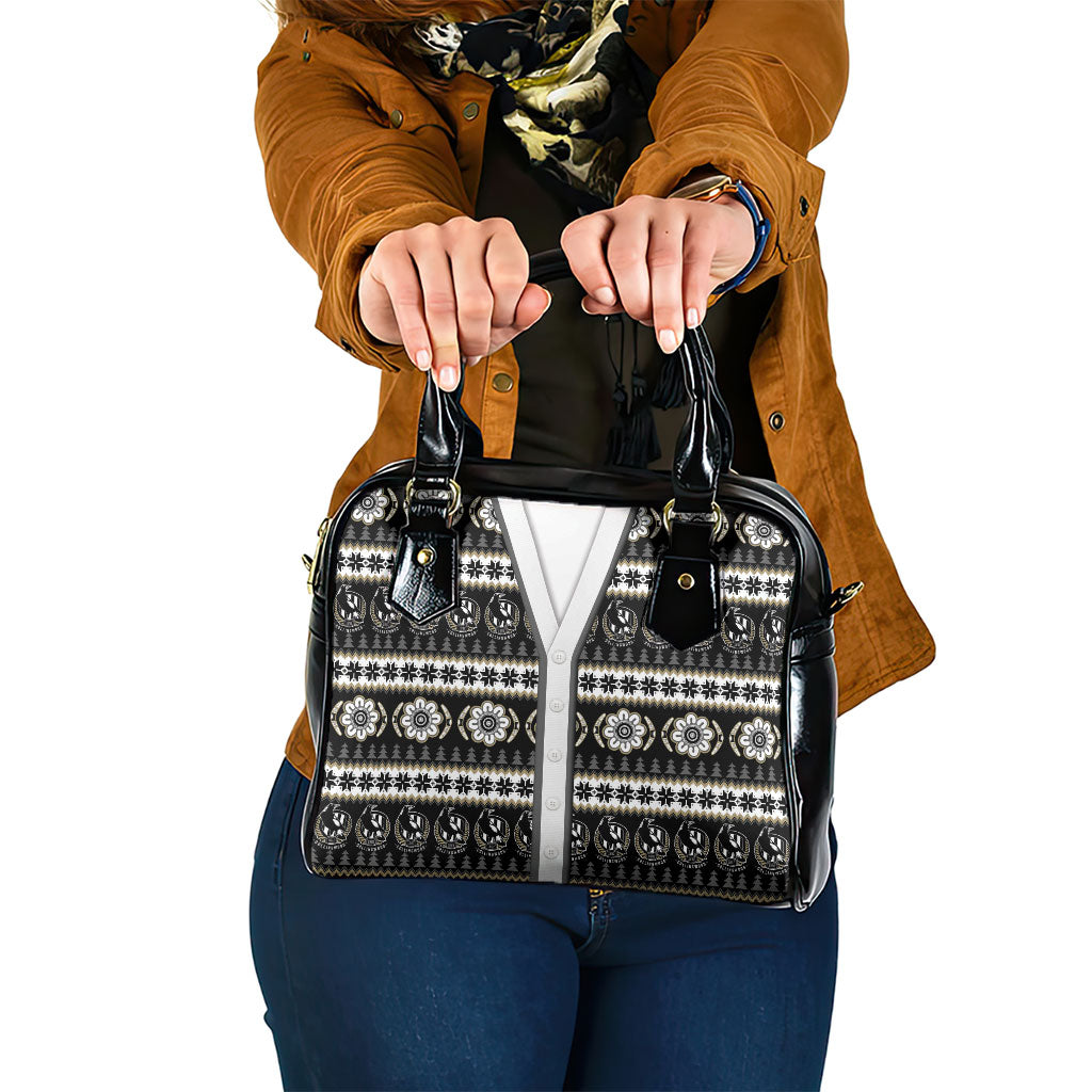 Collingwood Football Christmas Shoulder Handbag Aboriginal Seamless Cardigan Inspired