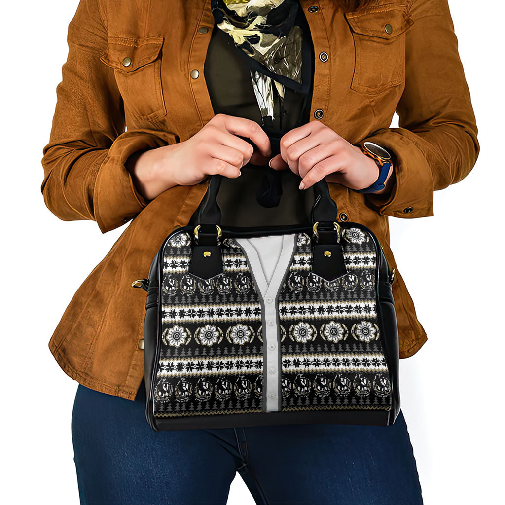 Collingwood Football Christmas Shoulder Handbag Aboriginal Seamless Cardigan Inspired