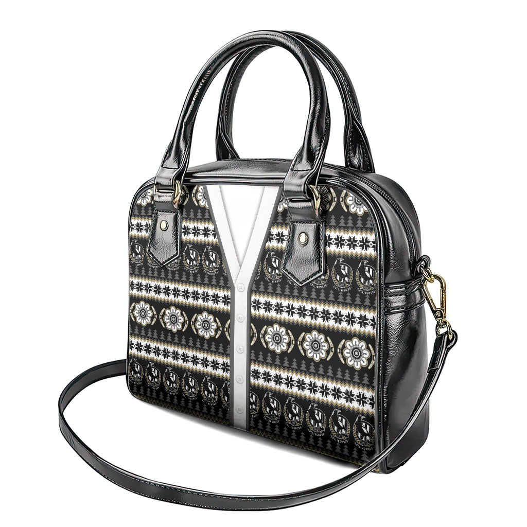 Collingwood Football Christmas Shoulder Handbag Aboriginal Seamless Cardigan Inspired