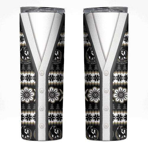 Collingwood Football Christmas Skinny Tumbler Aboriginal Seamless Cardigan Inspired