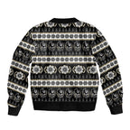 Collingwood Football Christmas Sleeve Zip Bomber Jacket Aboriginal Seamless Cardigan Inspired