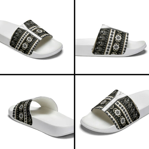 Collingwood Football Christmas Slide Sandals Aboriginal Seamless Cardigan Inspired
