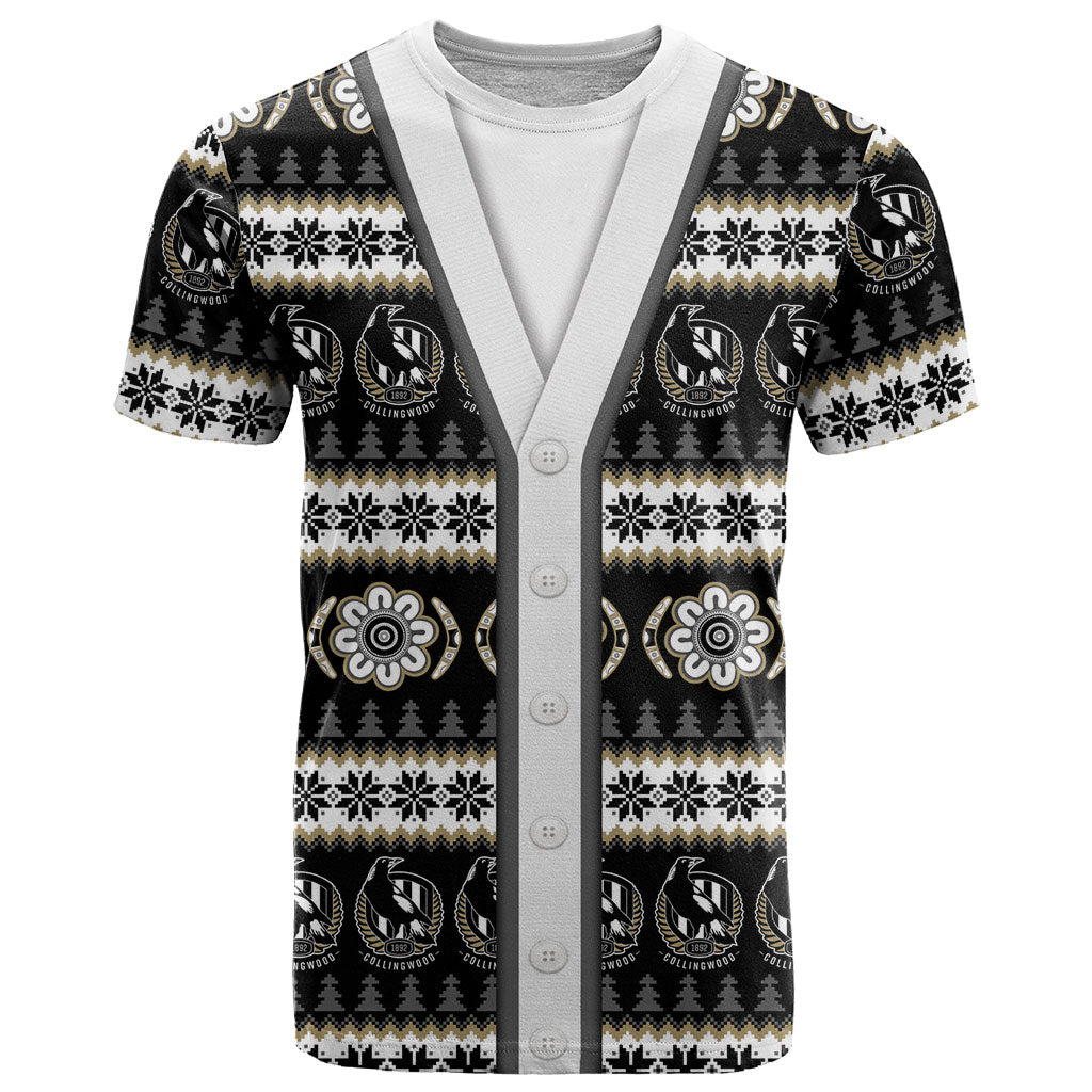 Collingwood Football Christmas T Shirt Aboriginal Seamless Cardigan Inspired