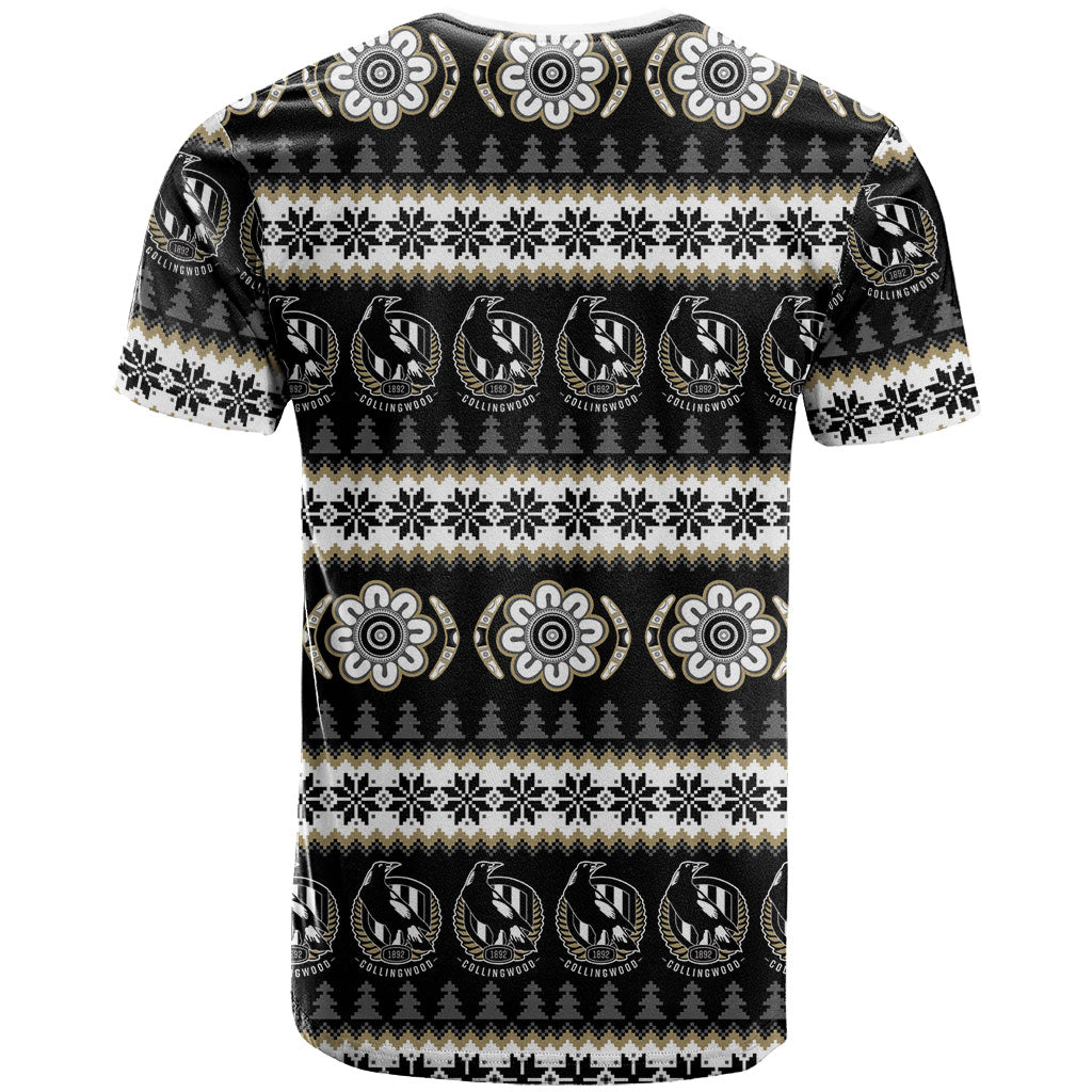 Collingwood Football Christmas T Shirt Aboriginal Seamless Cardigan Inspired