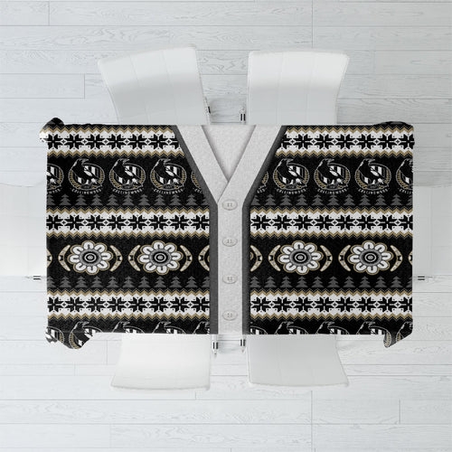 Collingwood Football Christmas Tablecloth Aboriginal Seamless Cardigan Inspired