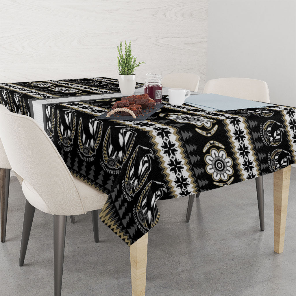 Collingwood Football Christmas Tablecloth Aboriginal Seamless Cardigan Inspired