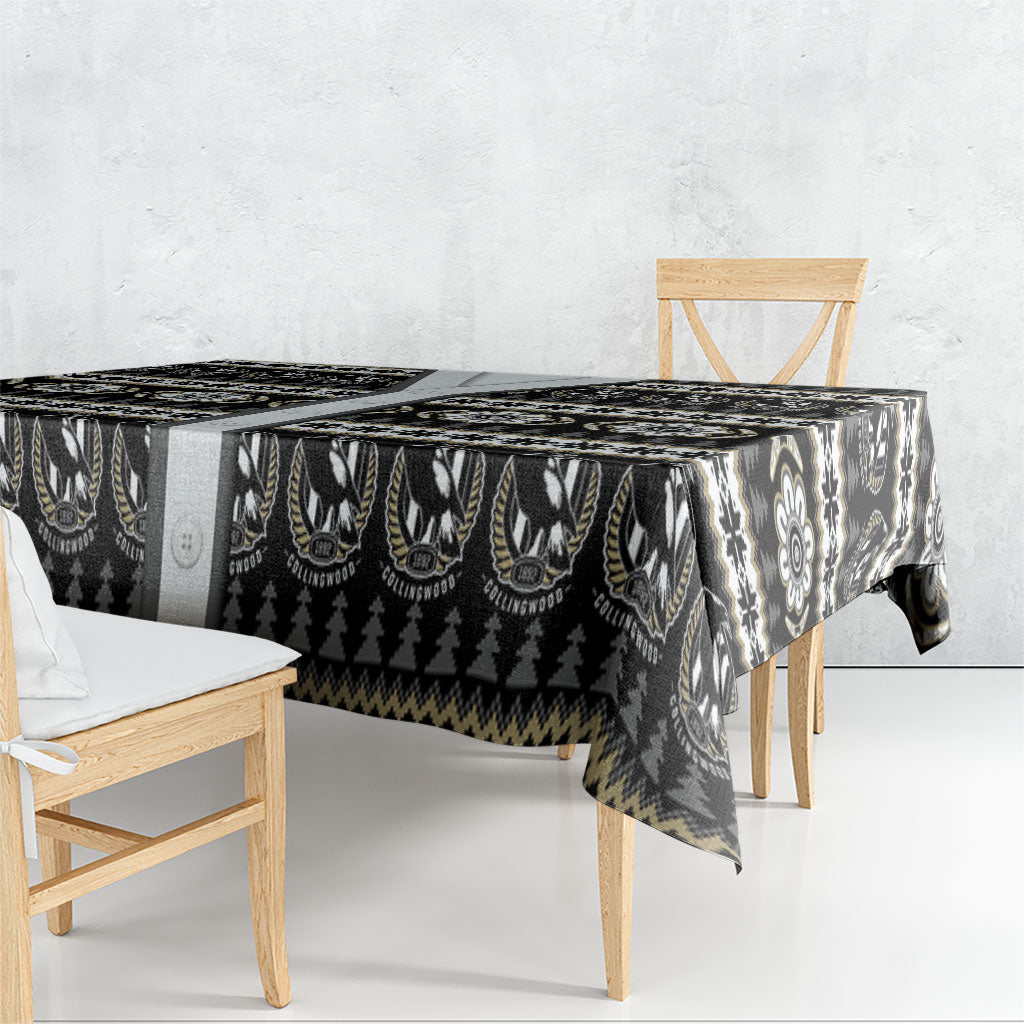 Collingwood Football Christmas Tablecloth Aboriginal Seamless Cardigan Inspired