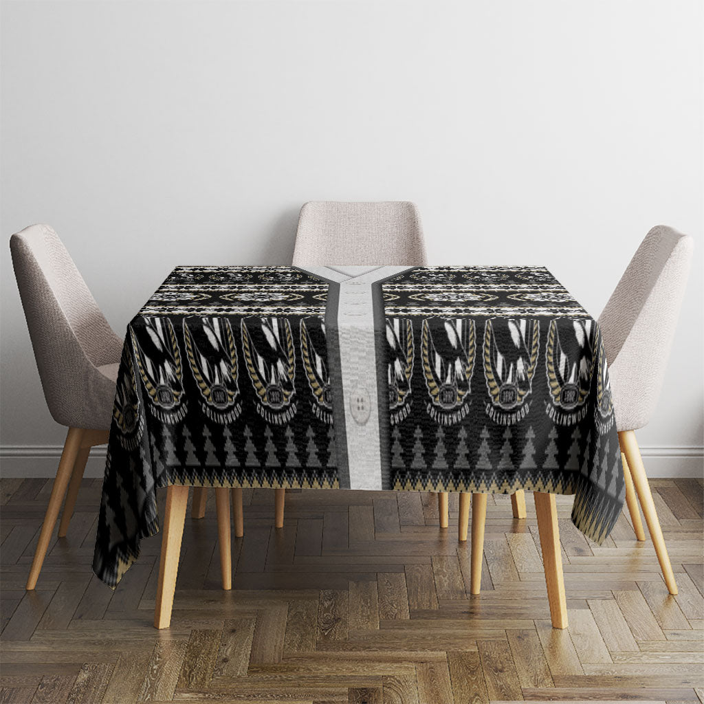 Collingwood Football Christmas Tablecloth Aboriginal Seamless Cardigan Inspired