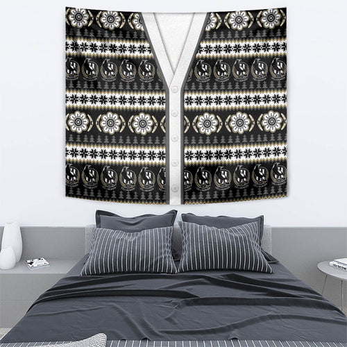Collingwood Football Christmas Tapestry Aboriginal Seamless Cardigan Inspired