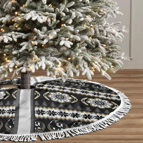 Collingwood Football Christmas Tree Skirt Aboriginal Seamless Cardigan Inspired